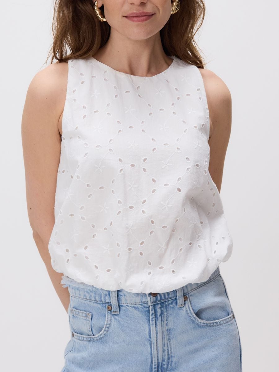 Openwork top - white - RESERVED - 2
