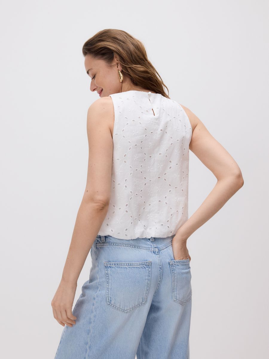 Openwork top - white - RESERVED - 3