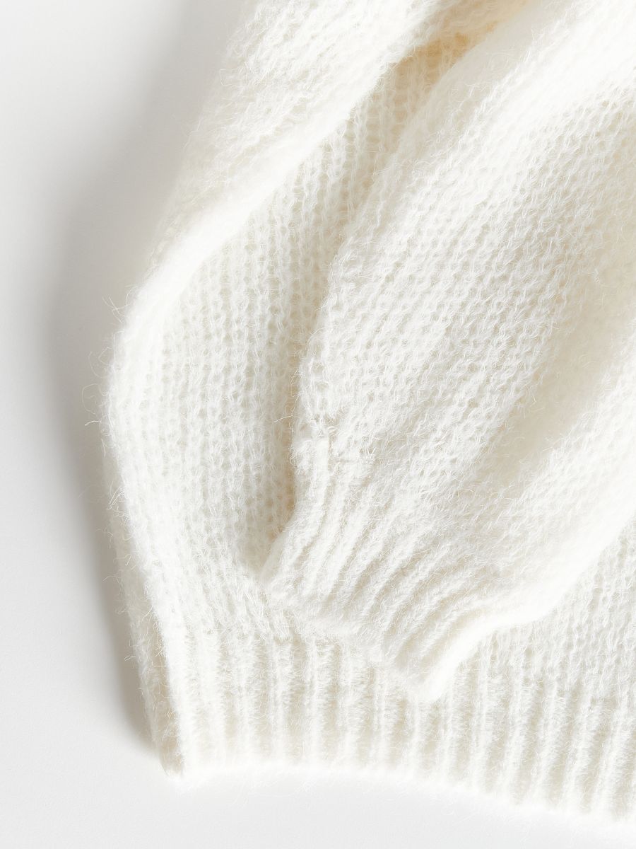 Openwork jumper with wool blend - white - RESERVED - 5
