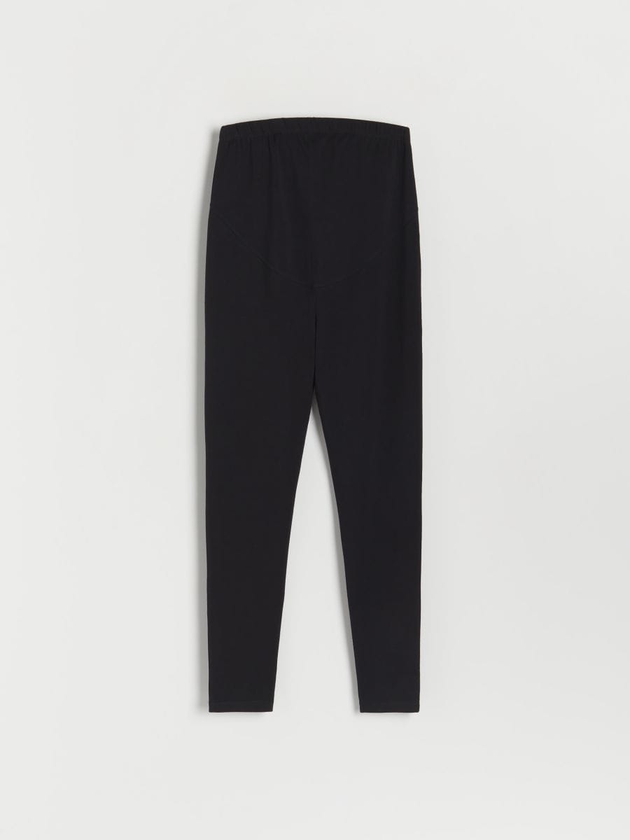 Bawełniane legginsy - czarny - RESERVED - 2