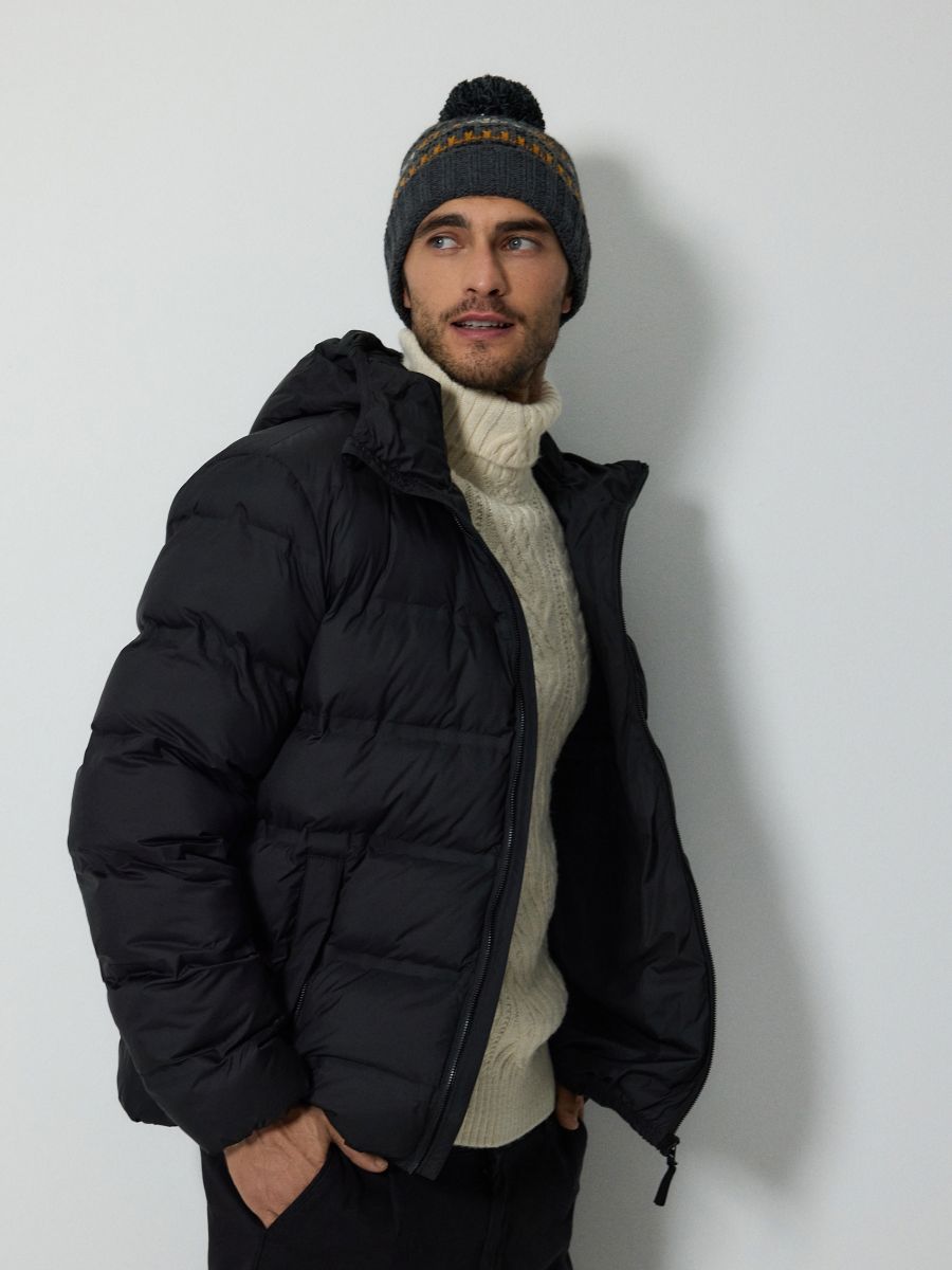 Beanie with pom pom - multicolor - RESERVED - 2