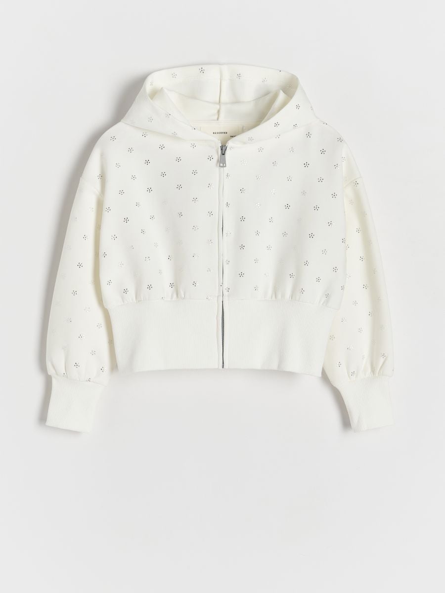 GIRLS` JOGGING TOP - cream - RESERVED - 4