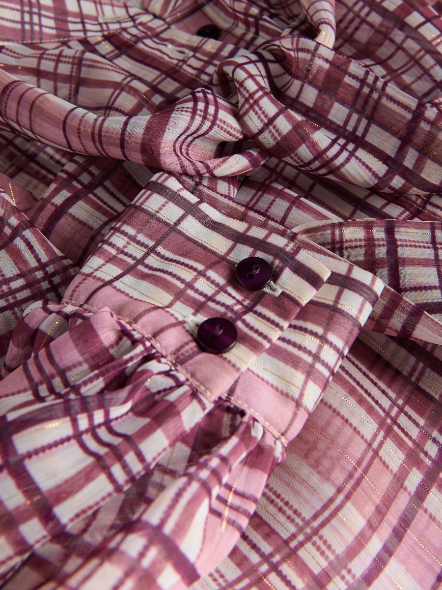 Bluse mit dekorativem Bindedetail - bunt - RESERVED - 6