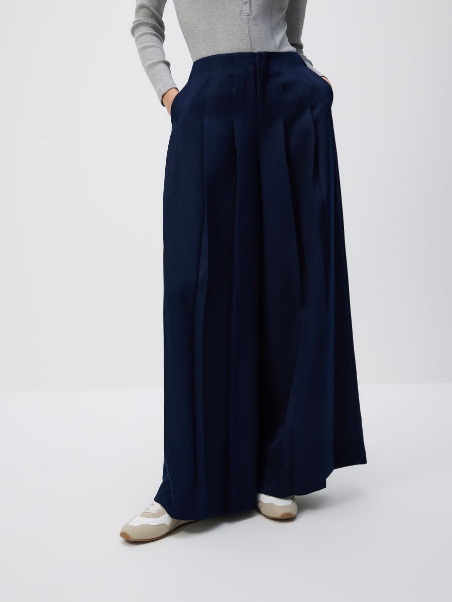 Pleated trousers - navy - RESERVED - 5