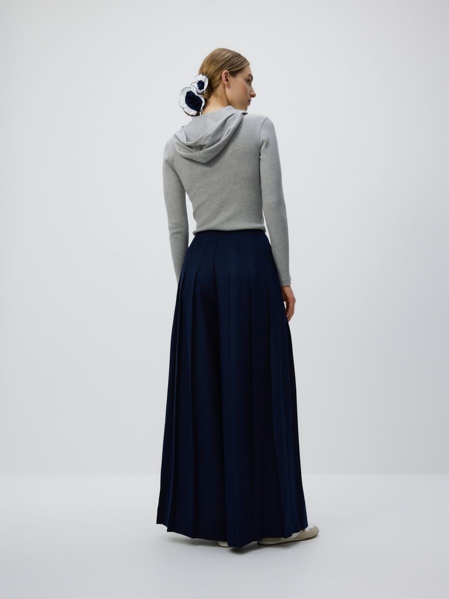 Pleated trousers - navy - RESERVED - 6