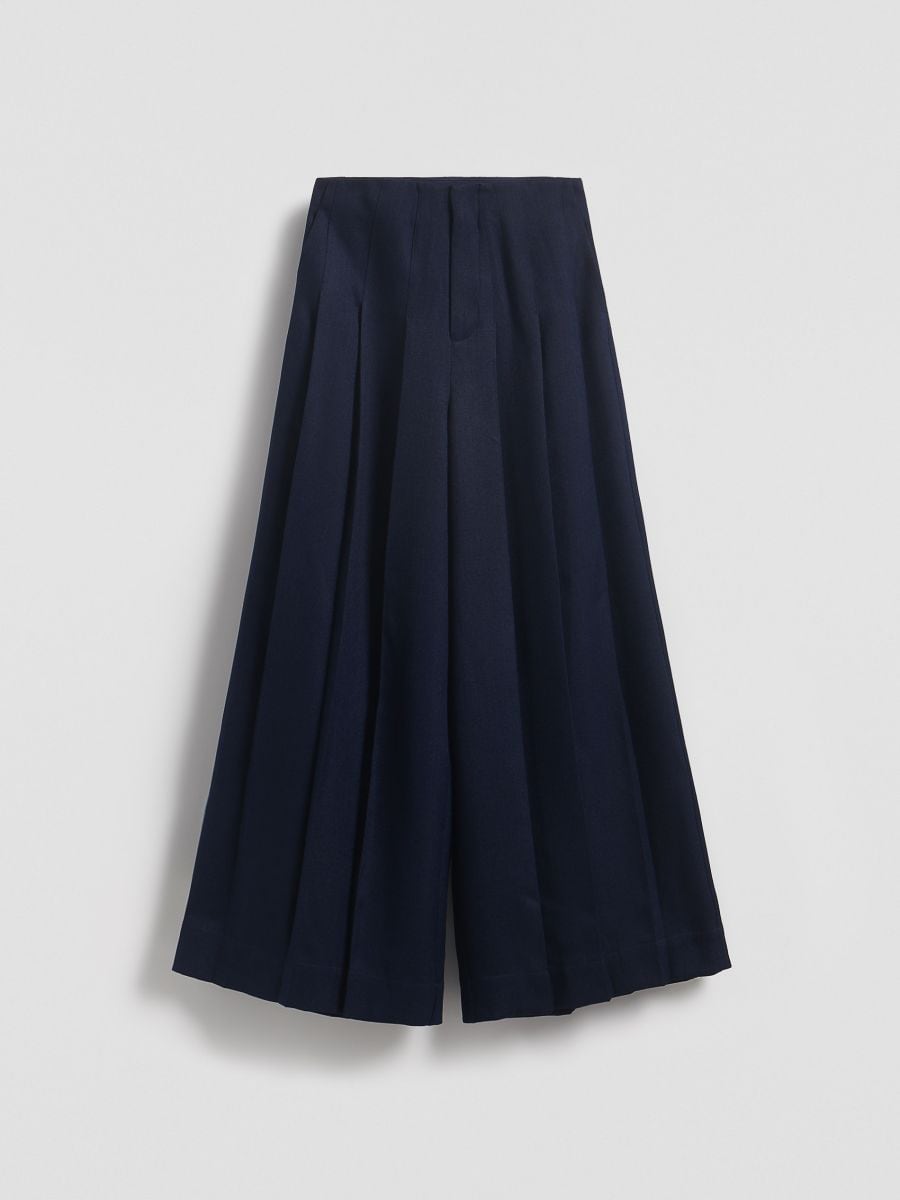 Pleated trousers - navy - RESERVED - 2