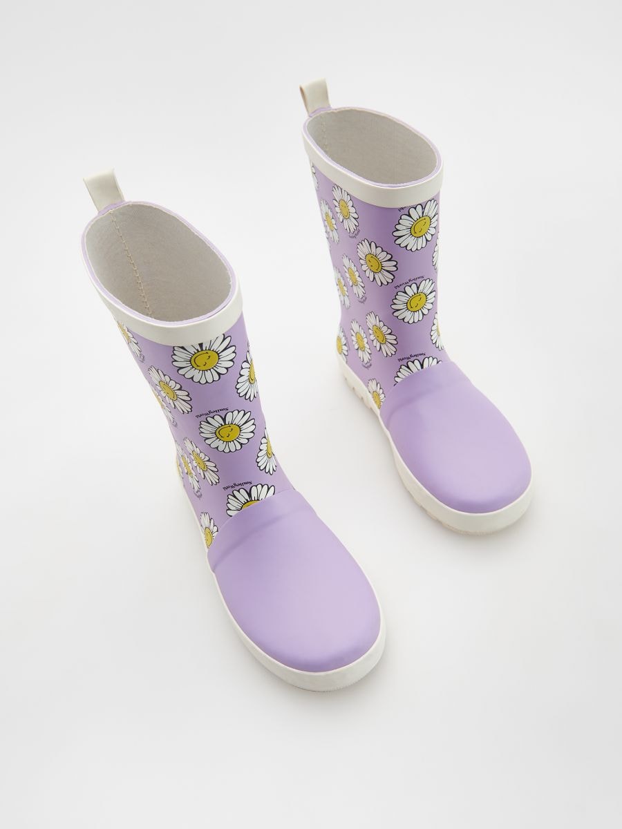 SmileyWorld® Wellington boots with colour-changing print - lavender - RESERVED - 7
