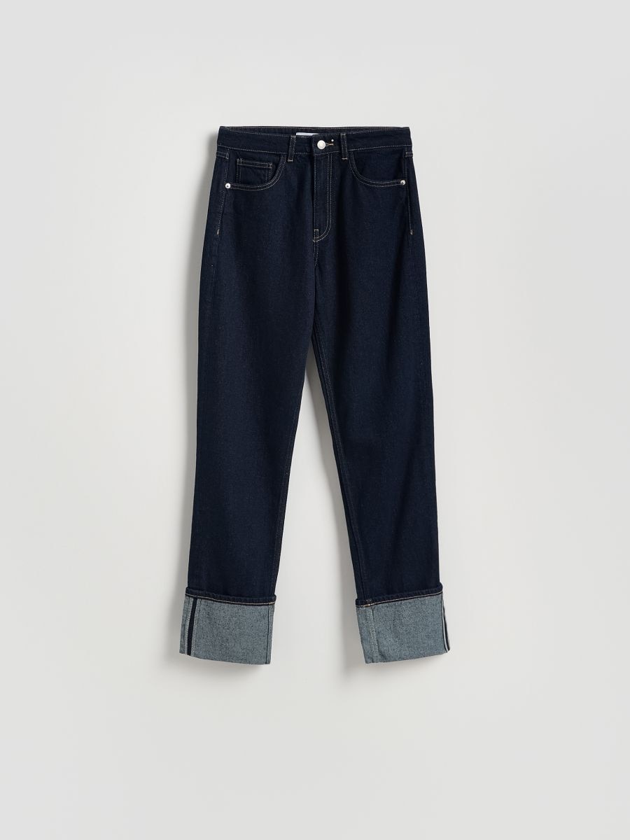 Straight fit jeans - navy - RESERVED