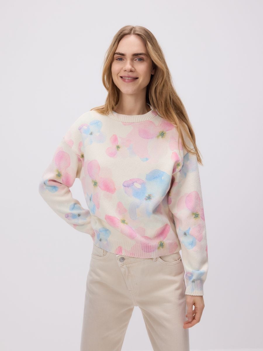 LADIES` SWEATER - multicolor - RESERVED