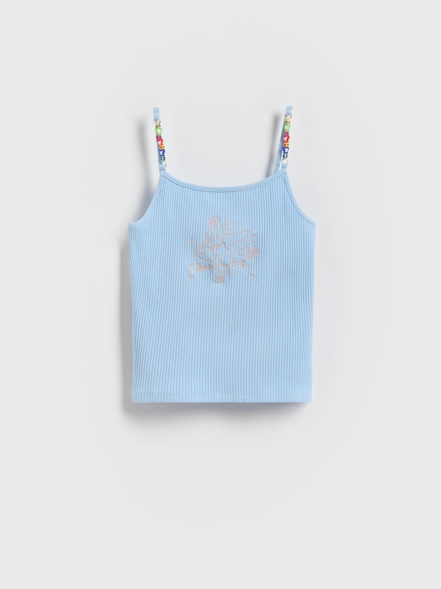 Top with ornamental straps - light blue - RESERVED - 3
