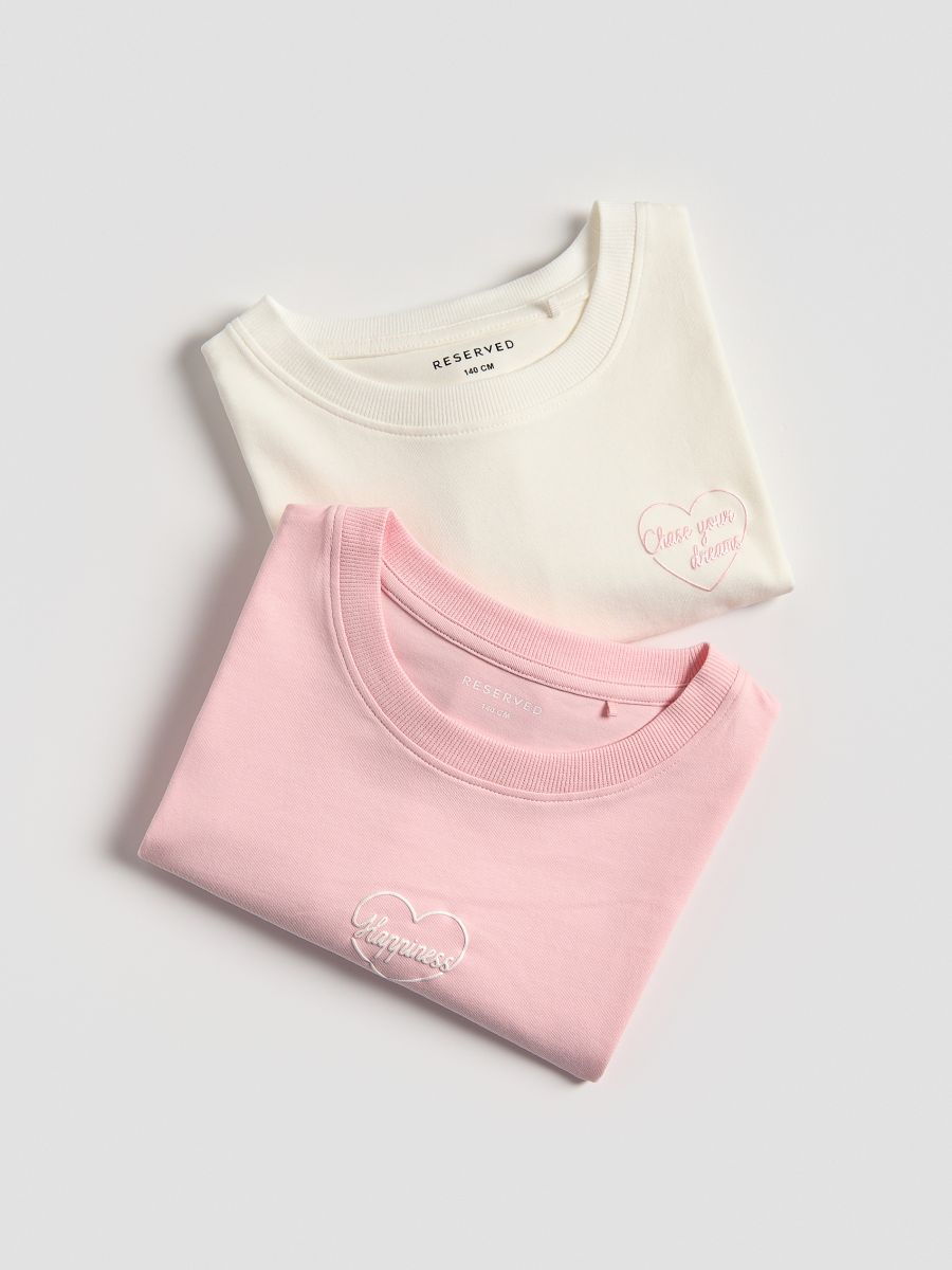 T-shirt z nadrukiem 2 pack - wielobarwny - RESERVED