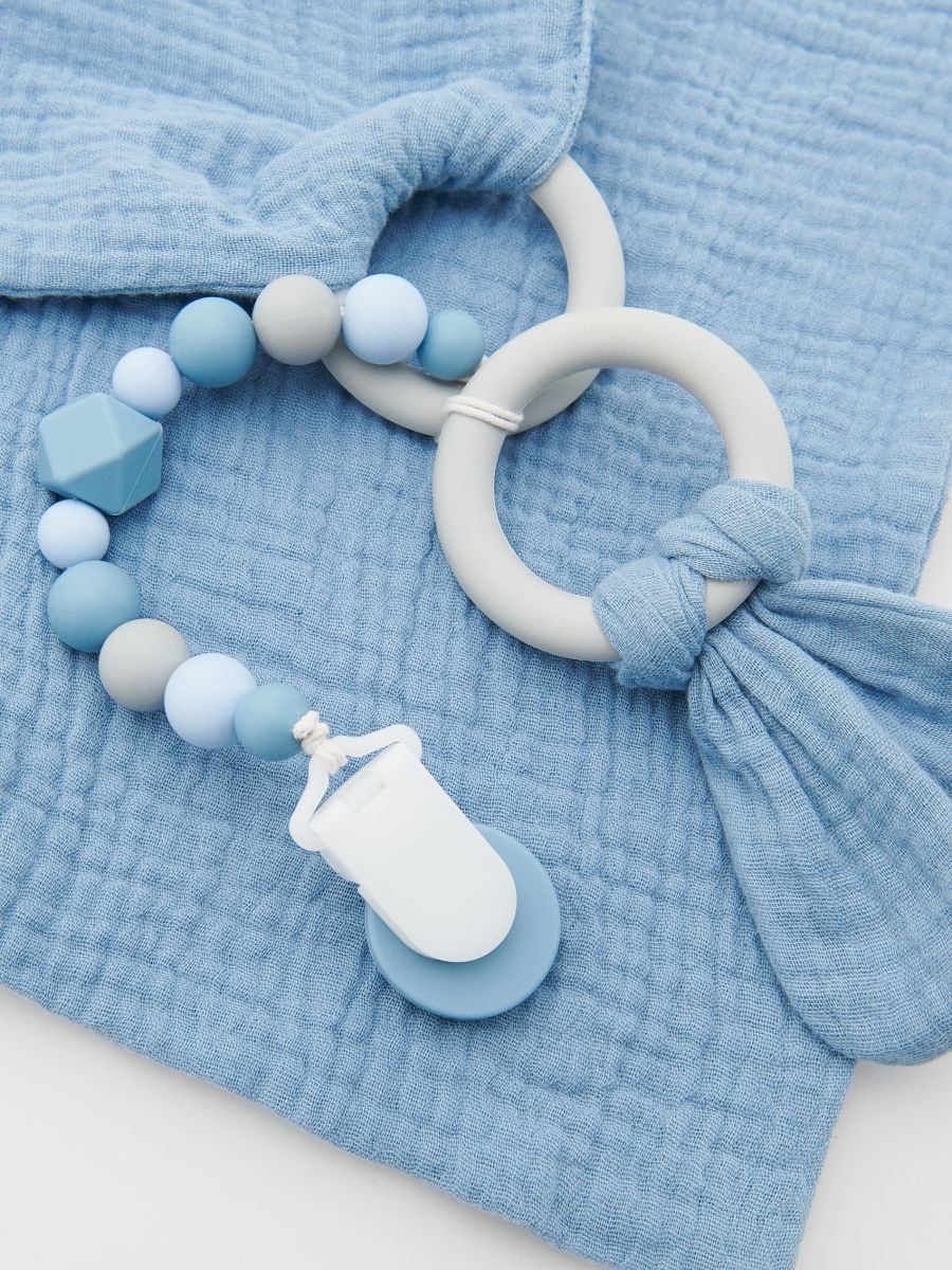 Nappy with toy - steel blue - RESERVED - 3