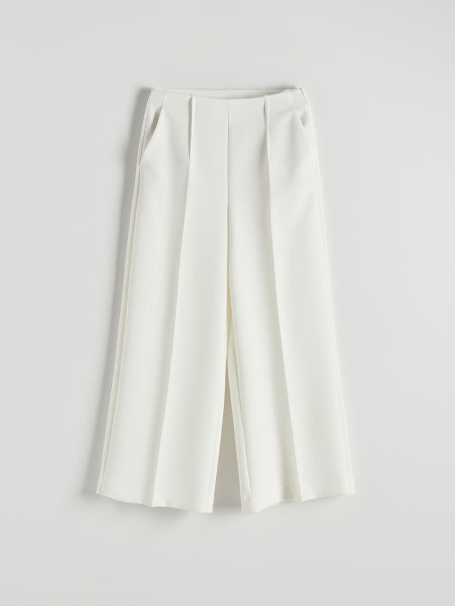 rich&royal Women's Culotte Trousers, Pearl White 113 : Amazon.de: Fashion