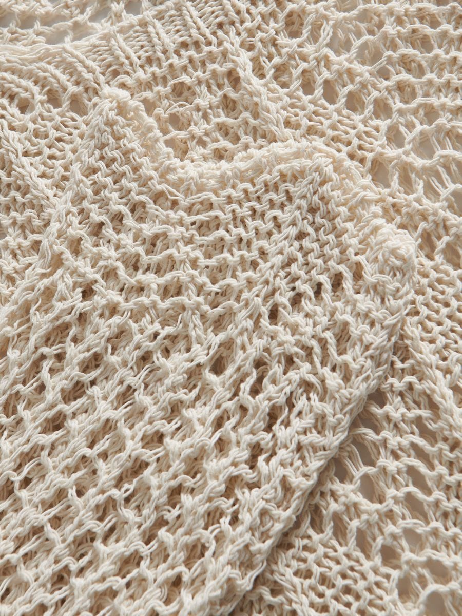 Openwork jumper - cream - RESERVED - 6