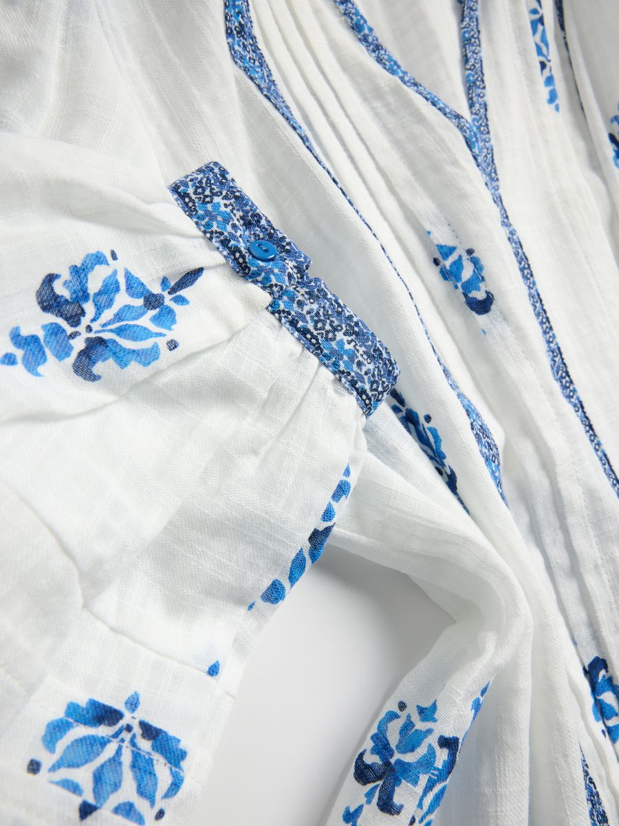 LADIES` BLOUSE - plava - RESERVED - 4