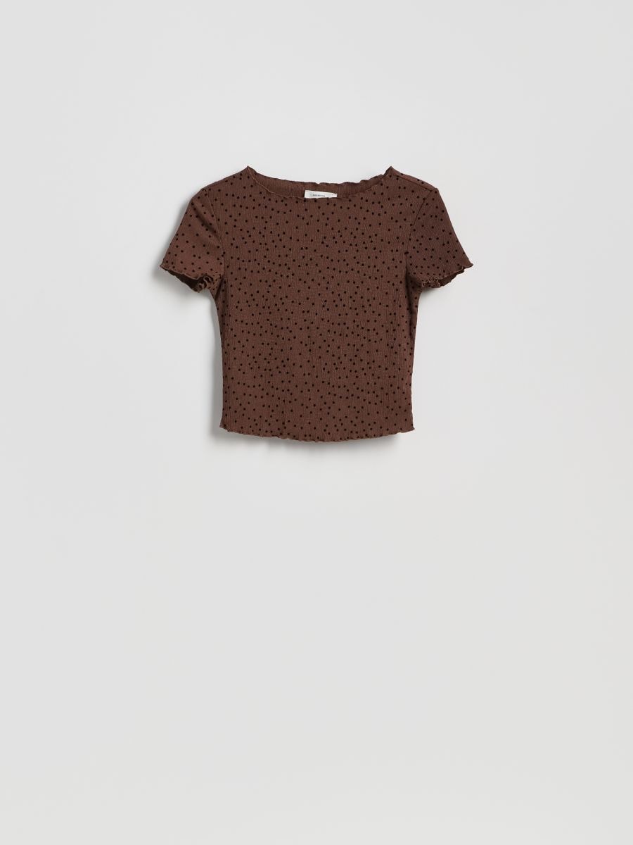 LADIES` BLOUSE - tamnosmeđe - RESERVED