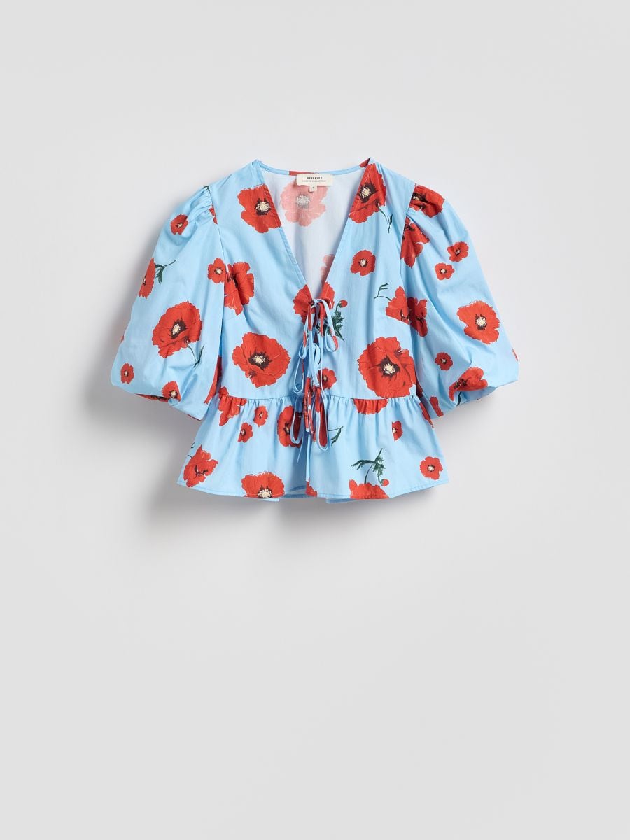 LADIES` SHIRT - azzurro - RESERVED