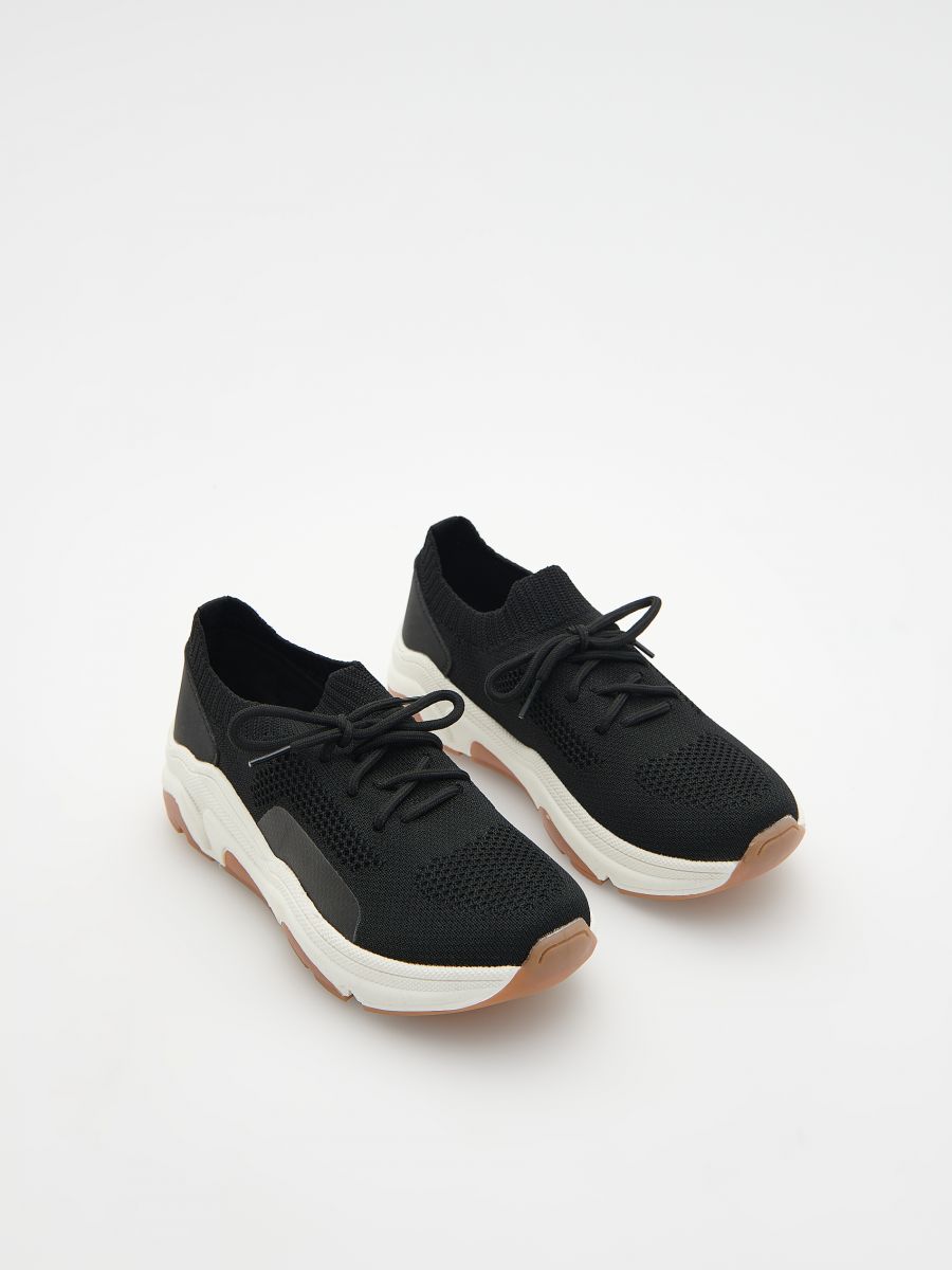 Sneakers with elastic upper - black - RESERVED - 2