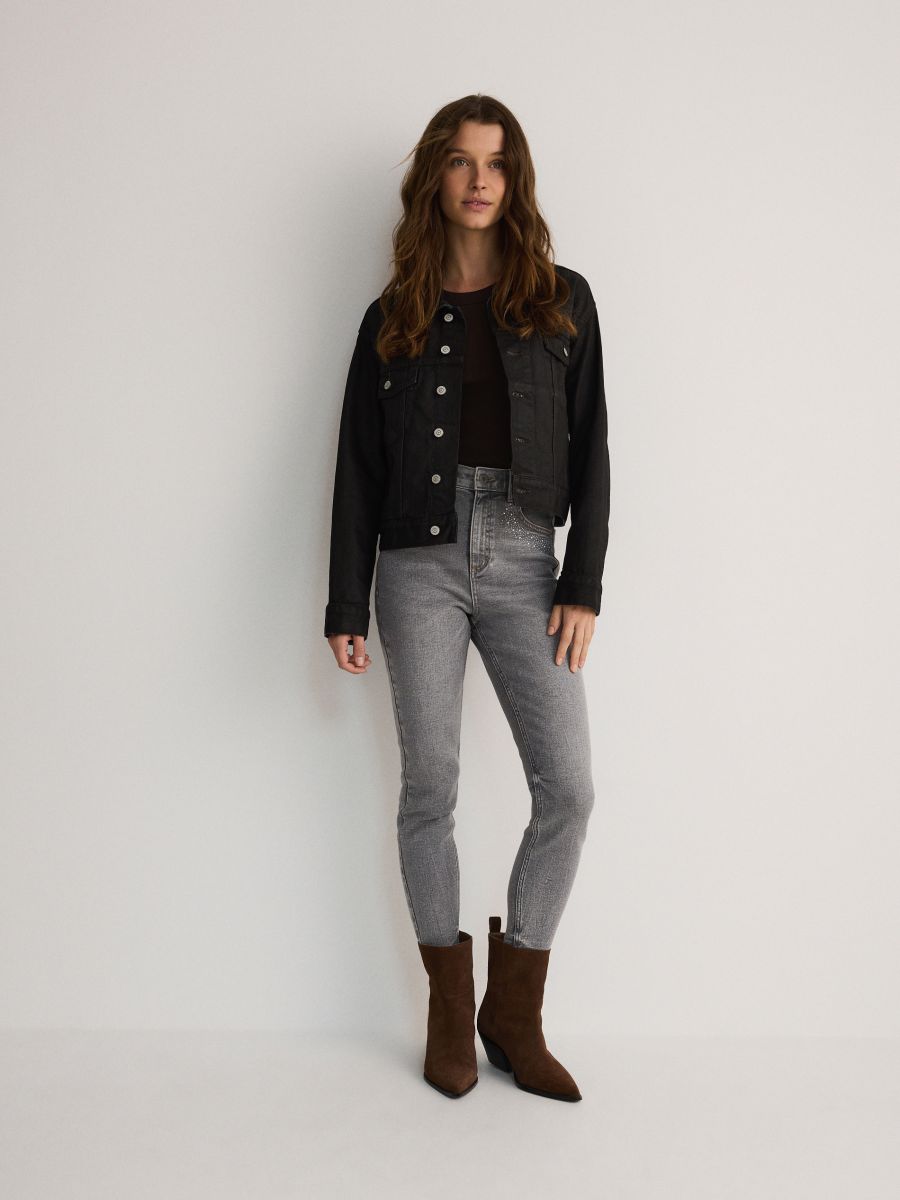 LADIES` JEANS TROUSERS - hellgrau - RESERVED