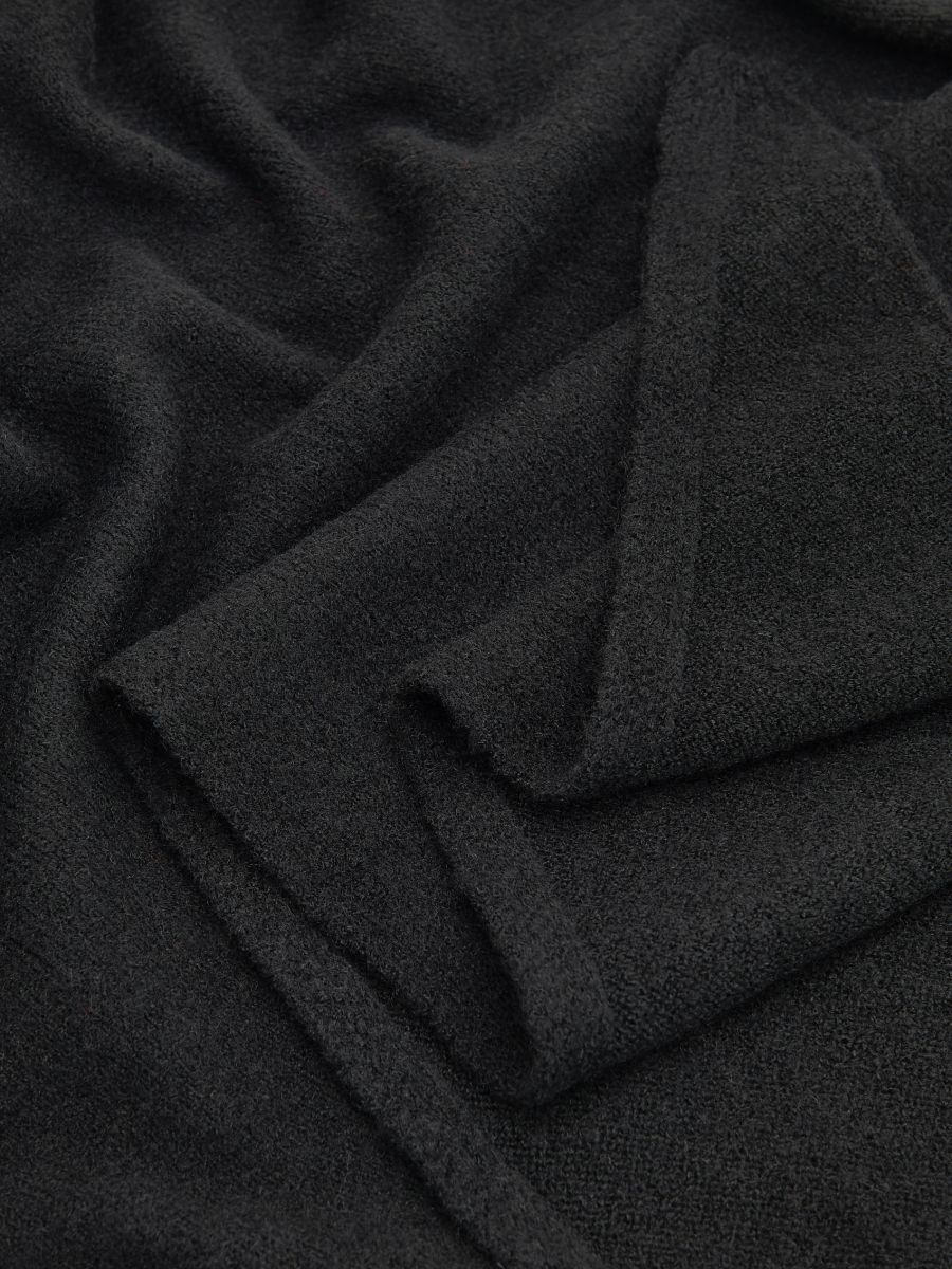 Kerchief with wool blend - black - RESERVED - 3