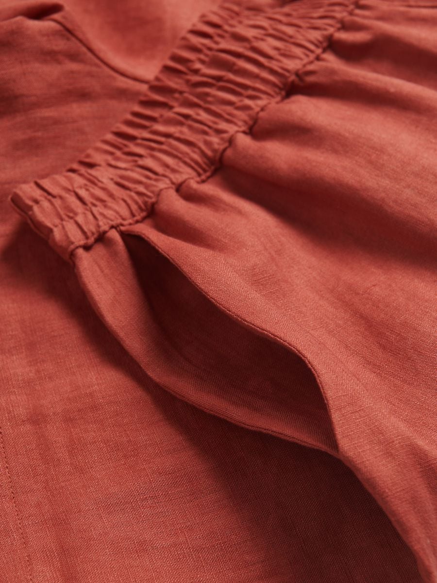 Linen shorts - copper - RESERVED - 4