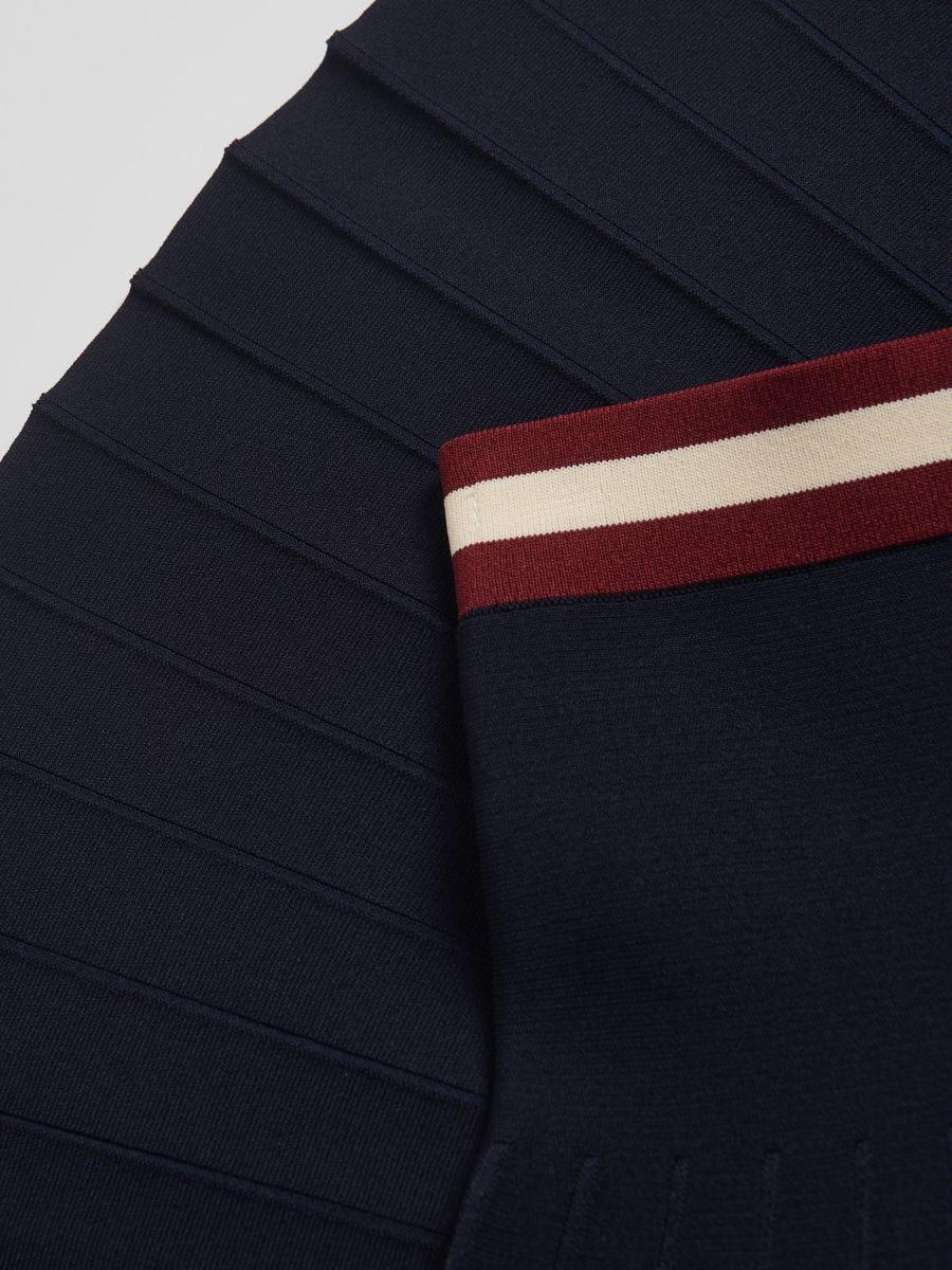 Skirt with contrast insert - navy - RESERVED - 5