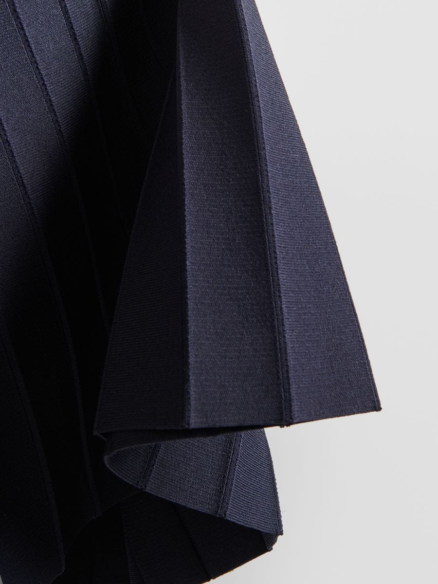 Skirt with contrast insert - navy - RESERVED - 8