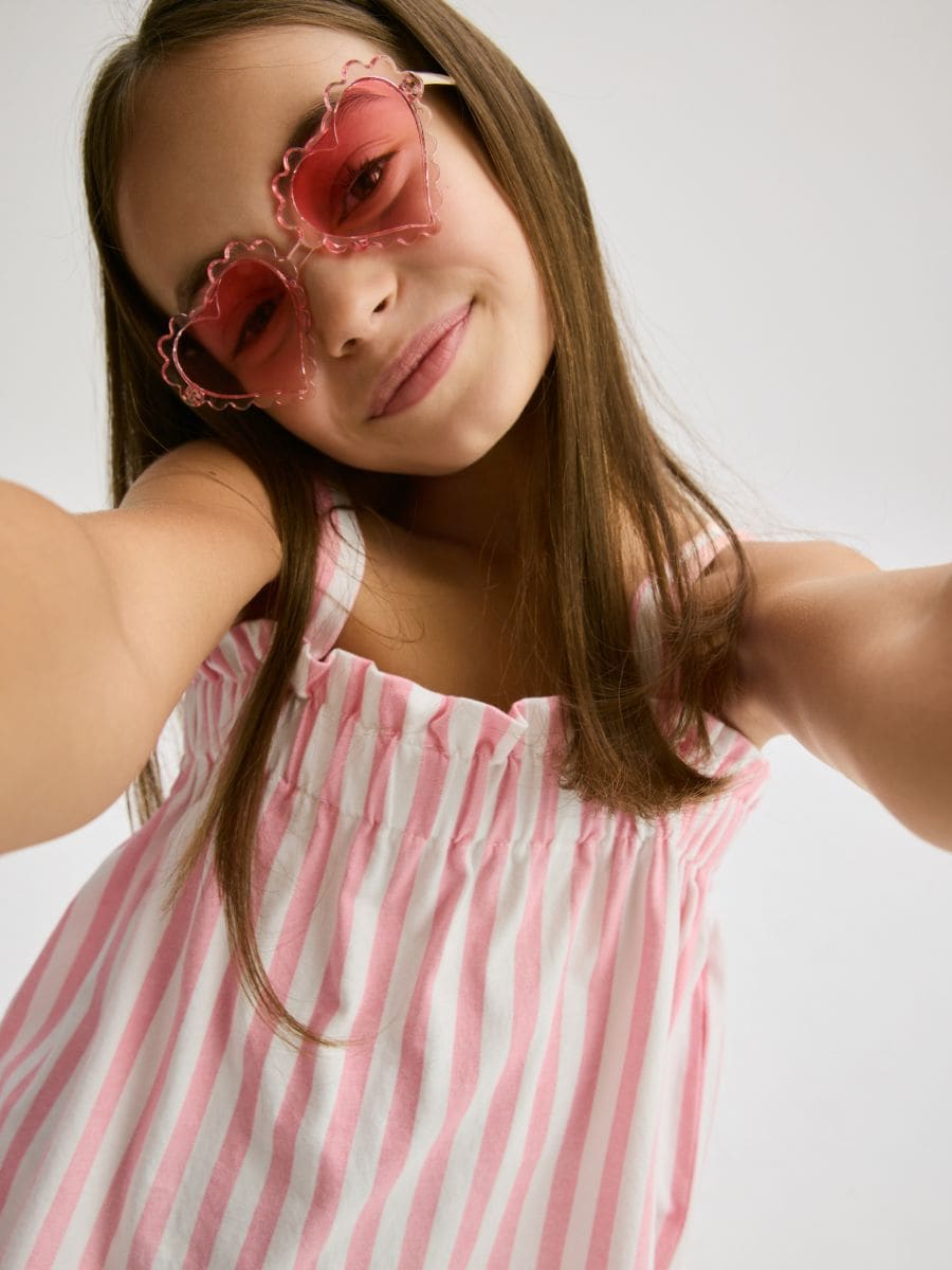 Stripe top - pastel pink - RESERVED - 6
