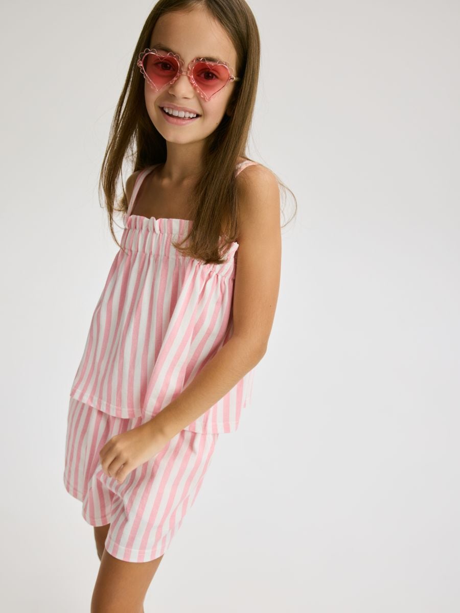 Stripe top - pastel pink - RESERVED - 5