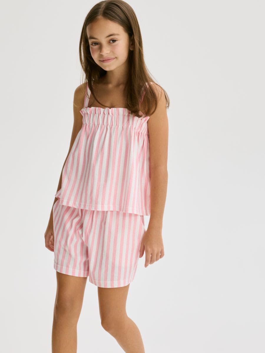 Stripe top - pastel pink - RESERVED - 2