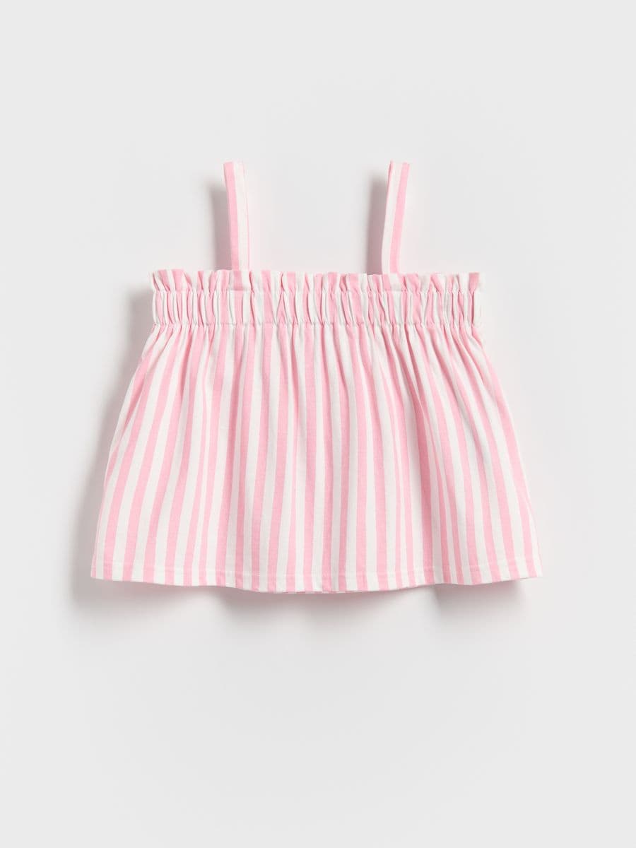 Stripe top - pastel pink - RESERVED - 2