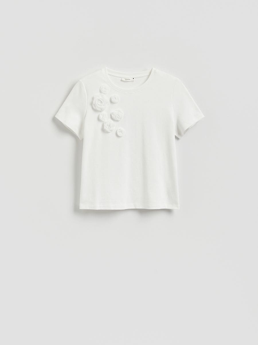 T-shirt oversize z aplikacjami - wielobarwny - RESERVED