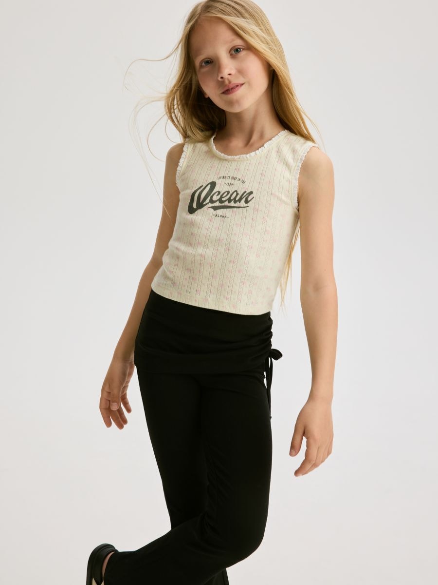Patterned top - nude - RESERVED - 3