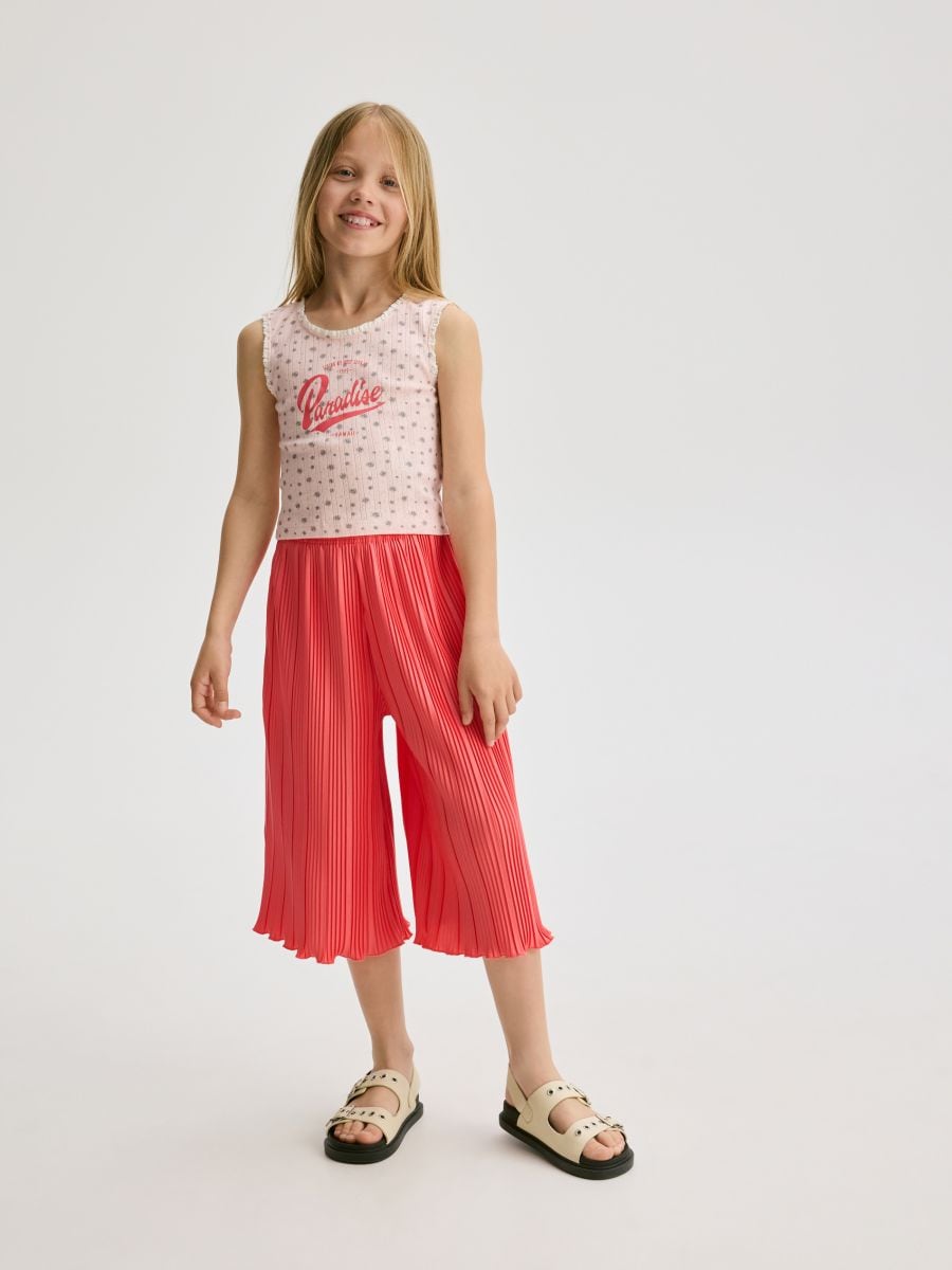 Patterned top - pastel pink - RESERVED - 4