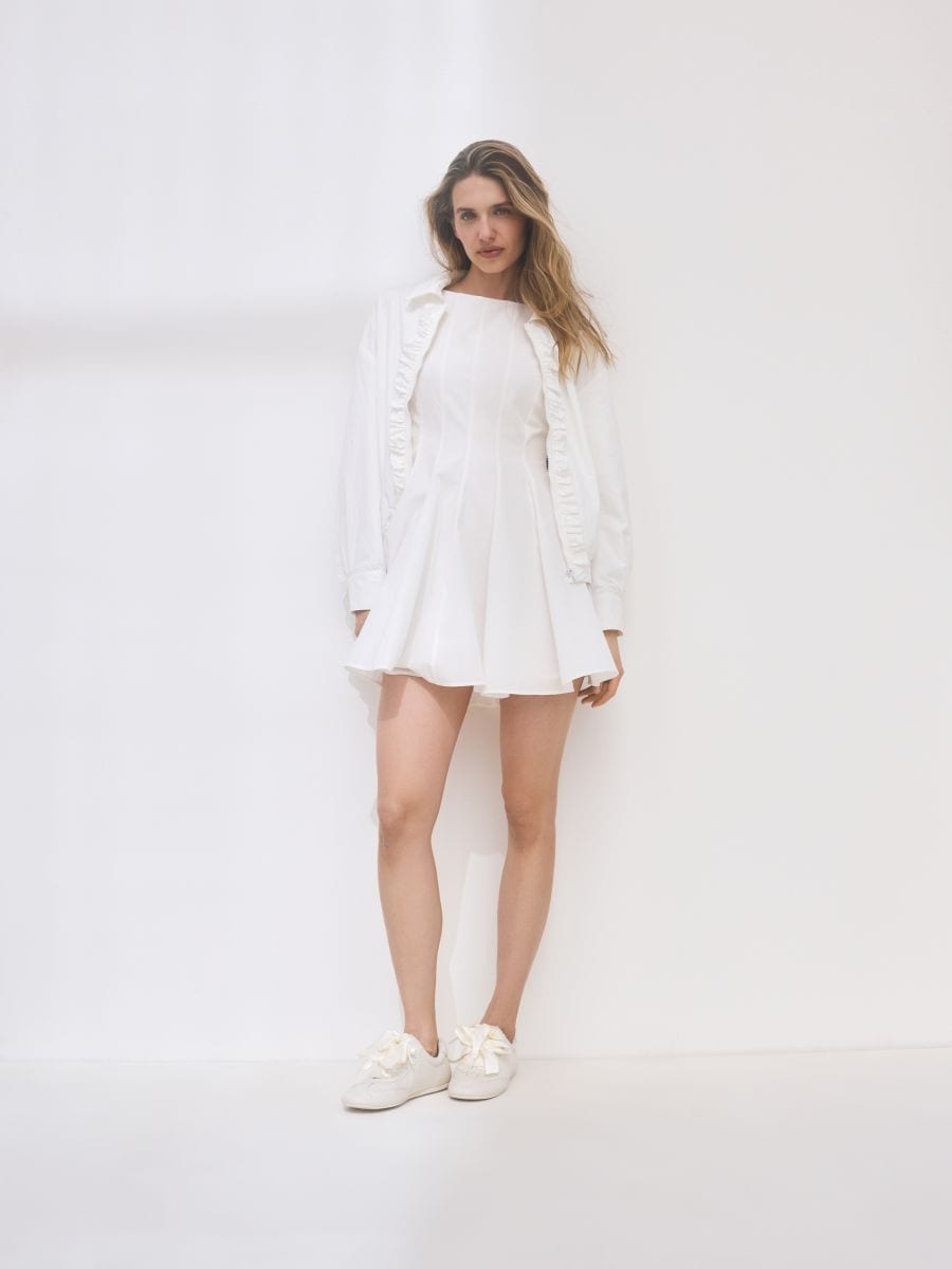 Giacca bomber in nylon - bianco - RESERVED