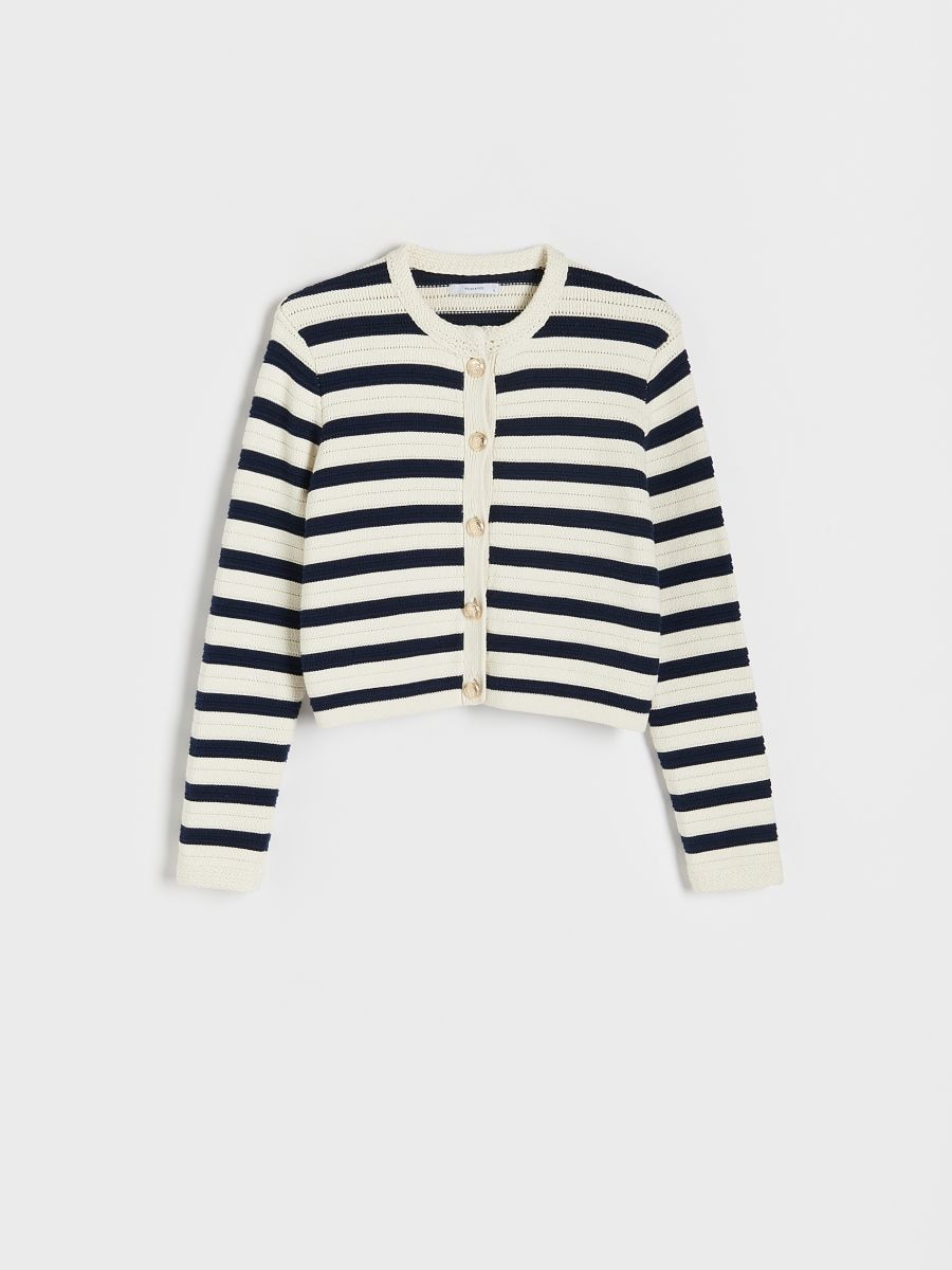 Cropped cardigan - multicolor - RESERVED - 4