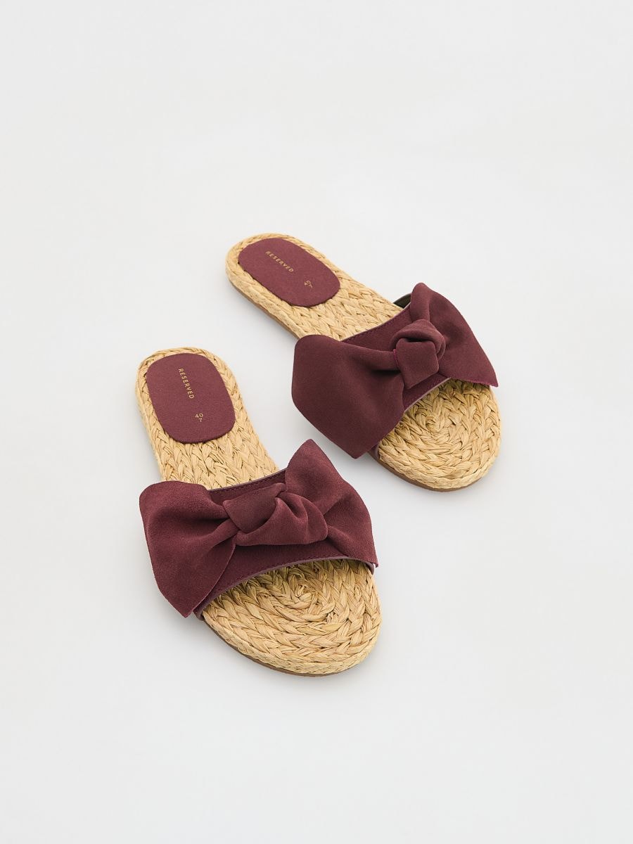 LADIES` SLIDES - kastanjebruin - RESERVED - 2