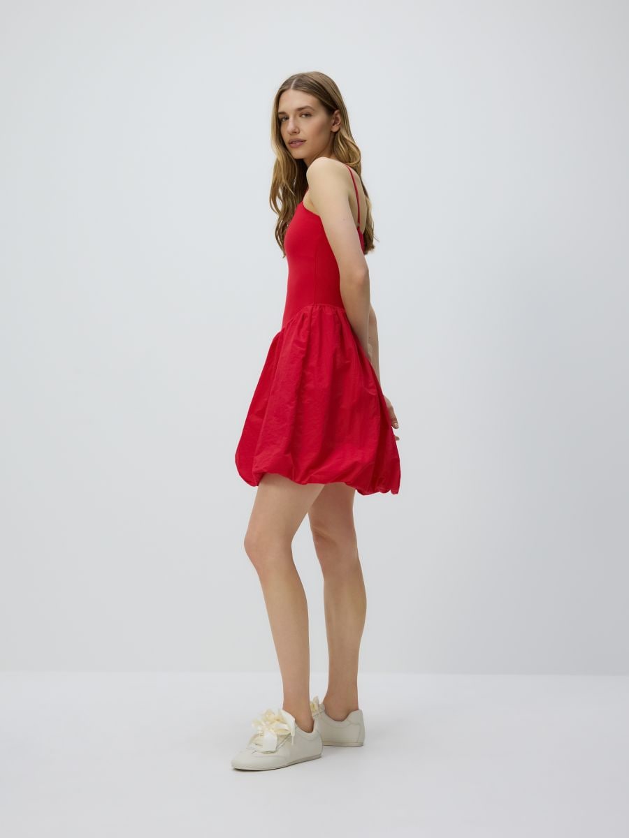 Bubble dress - red - RESERVED