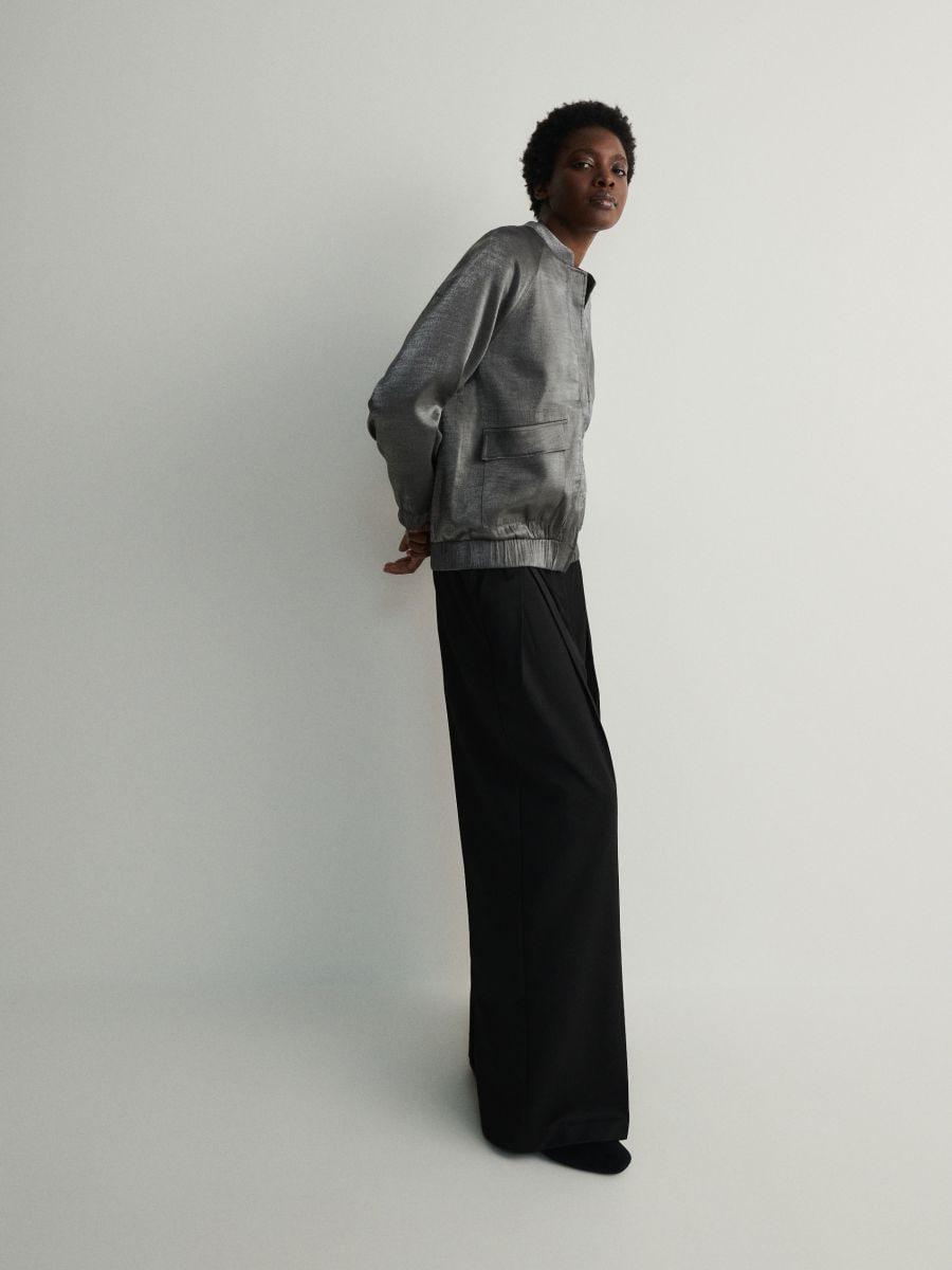 Trousers with decorative insert - black - RESERVED - 5