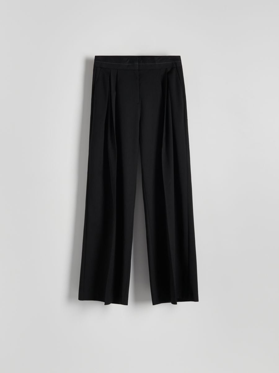Trousers with decorative insert - black - RESERVED - 6