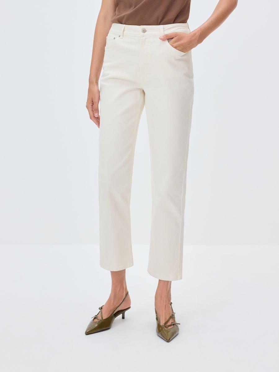 Straight jeans - white - RESERVED