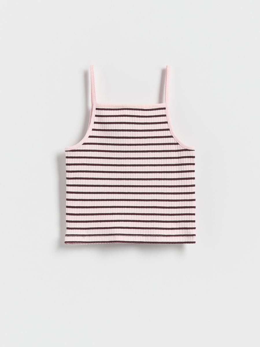 Stripe top - pastel pink - RESERVED - 2
