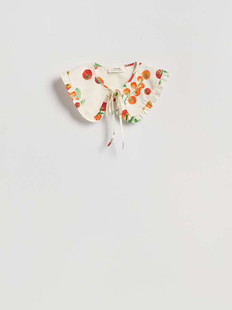 Cuello con lazo - crema - RESERVED - 3