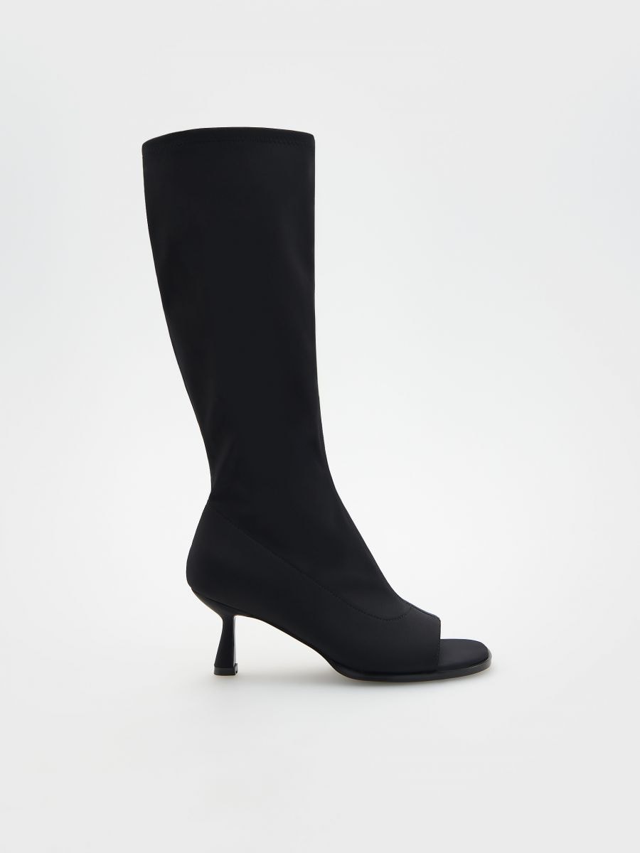 Open toe boots - black - RESERVED