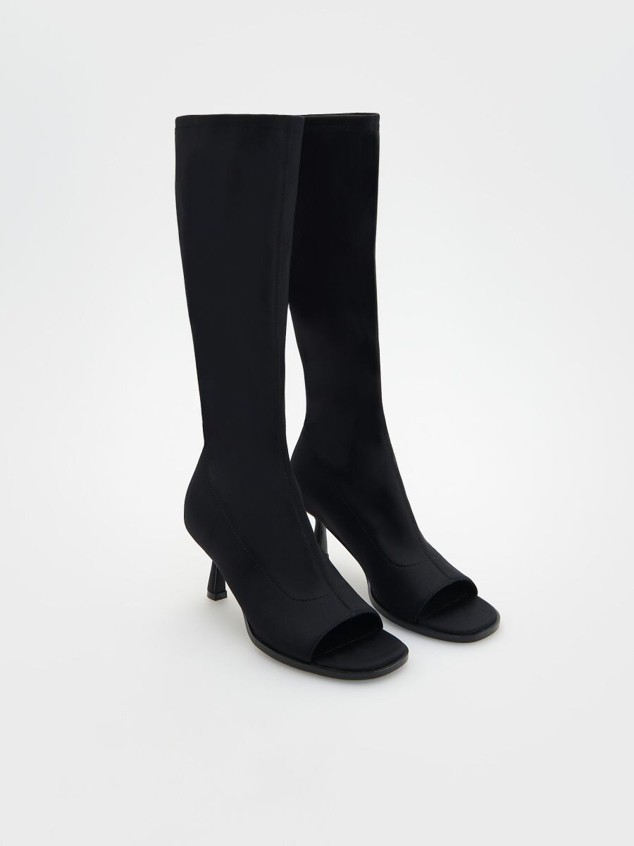 Open toe boots - black - RESERVED - 2