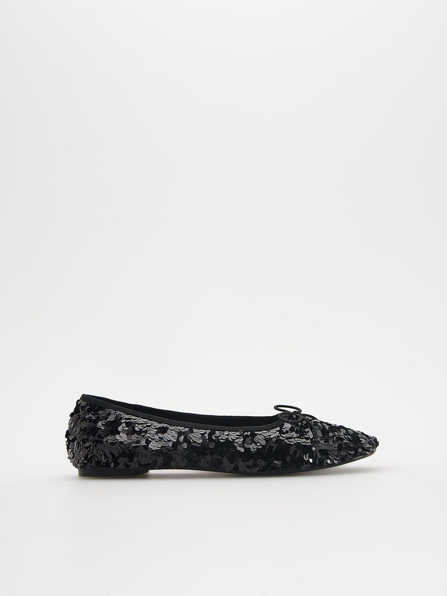 Sequin ballerinas - black - RESERVED - 2