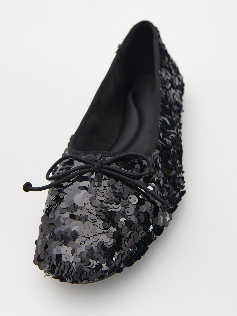 Sequin ballerinas - black - RESERVED - 5