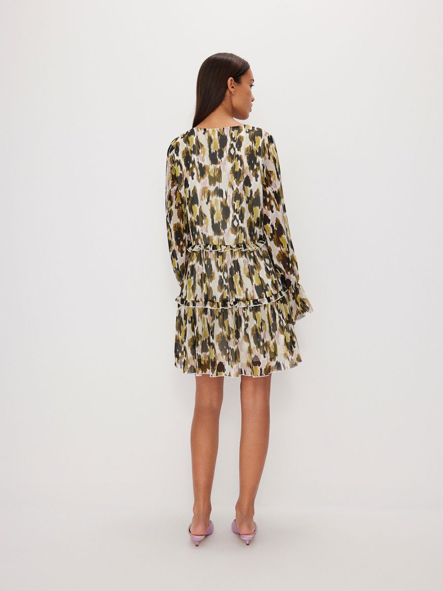 Wzorzysta sukienka oversize - wielobarwny - RESERVED - 3