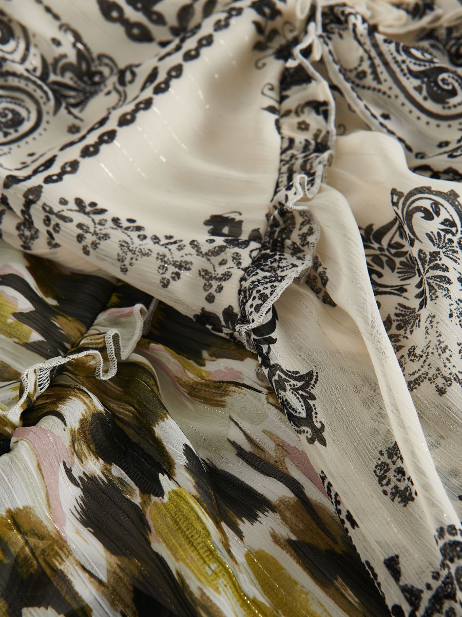 Wzorzysta sukienka oversize - wielobarwny - RESERVED - 6