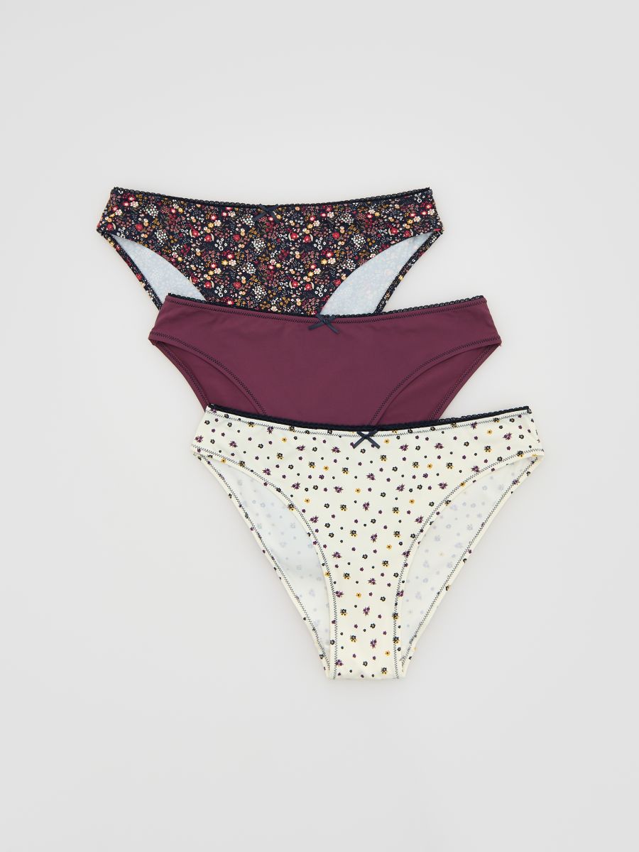 3er-Pack Bikini-Slips - marineblau  - RESERVED